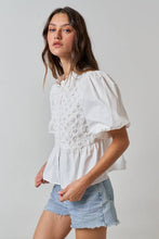 Load image into Gallery viewer, Bright Days Puff Sleeve Button Up Blouse
