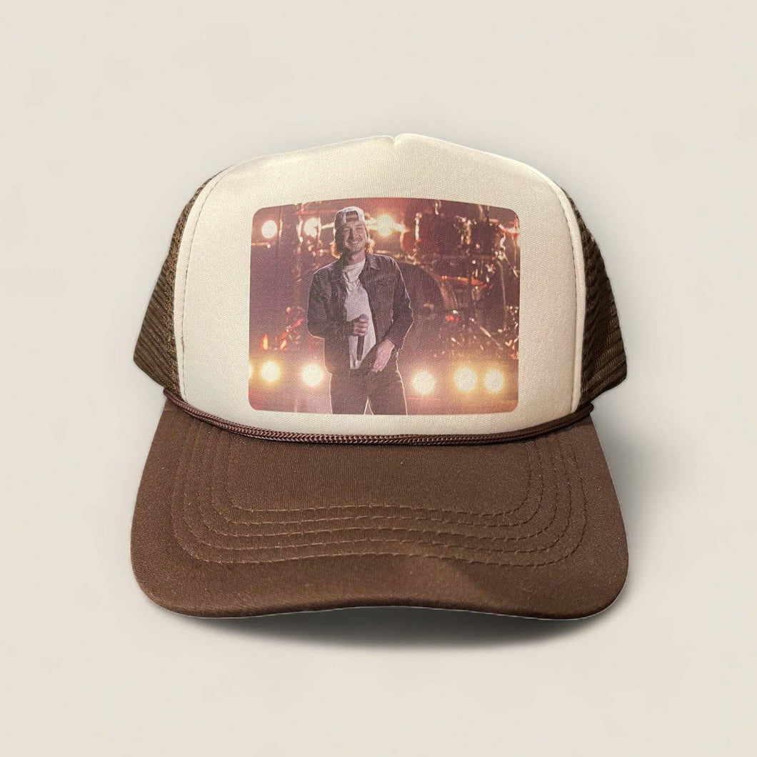 Morgan Wallen Trucker Hat | Brown/White