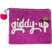 Load image into Gallery viewer, Giddy Up Beaded Coin Purse
