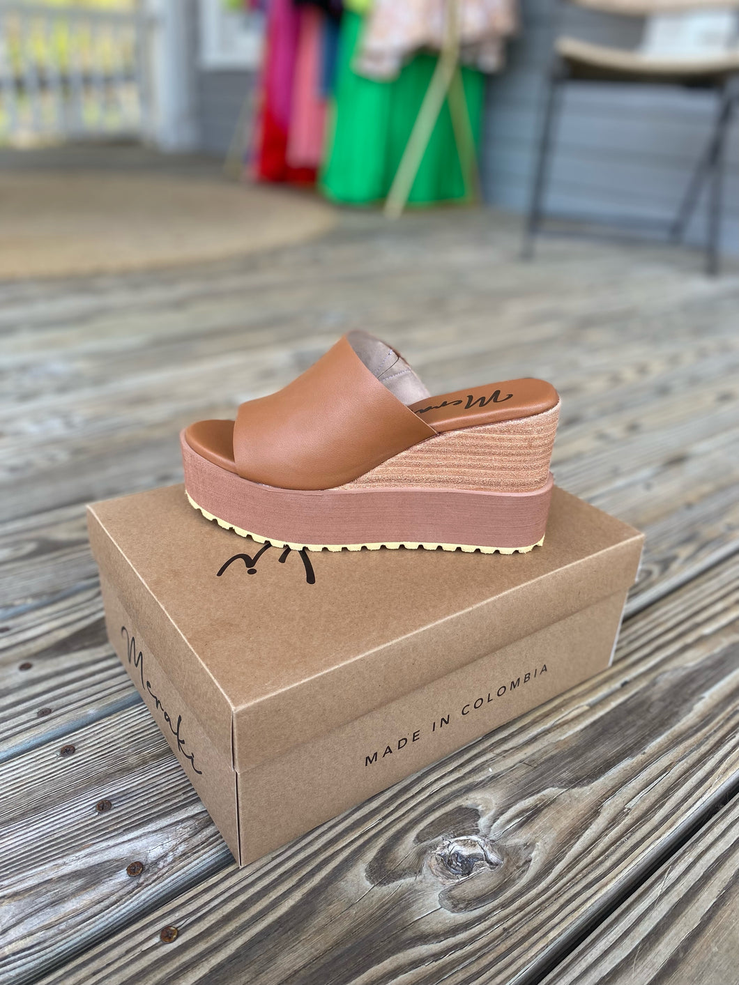 Don't Think Twice Tan Wedges