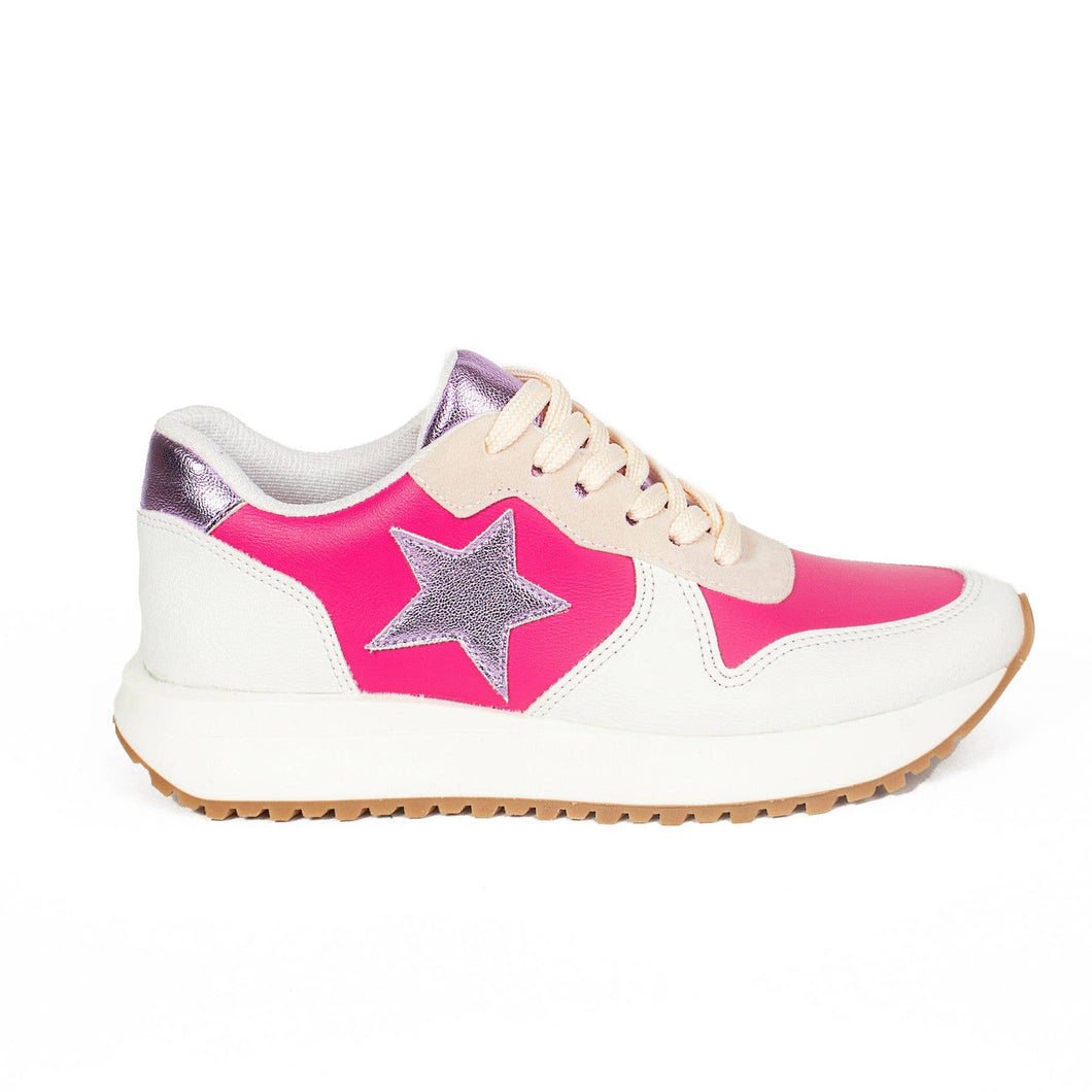 Brighter Days Hot Pink Sneakers