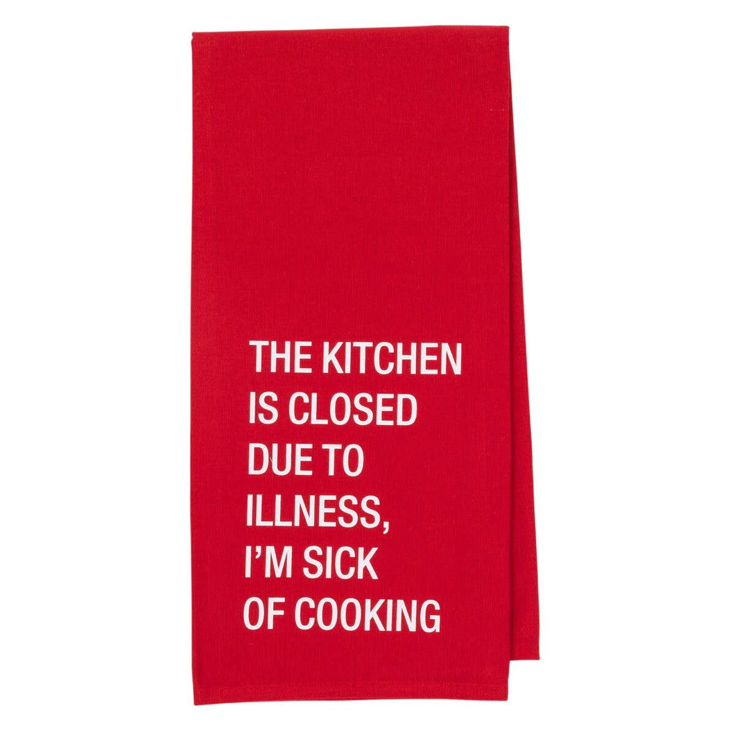 Kitchen is Closed Tea Towel