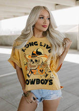 Load image into Gallery viewer, Long Live Cowboys Skull Oversized Tee
