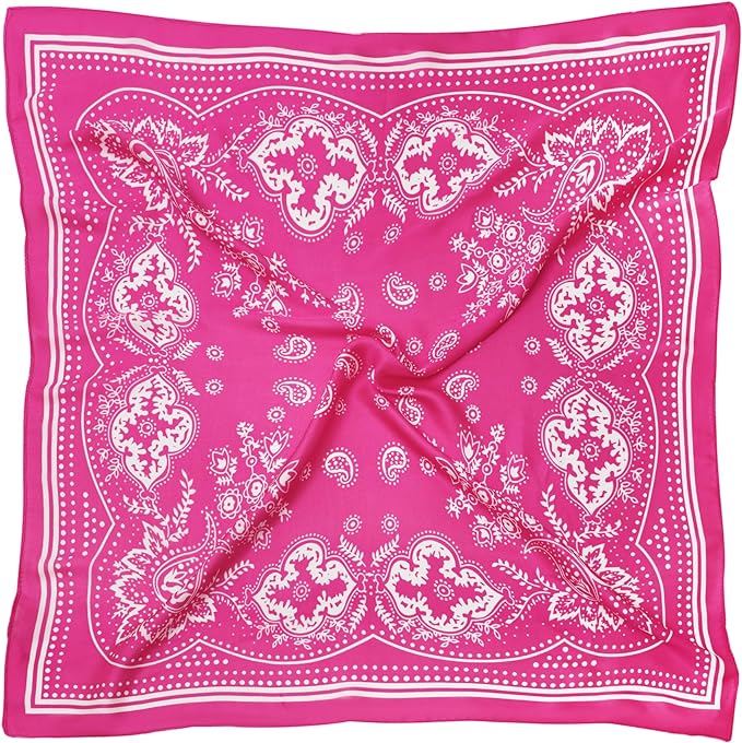 Hot Pink Silk Bandana