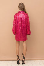 Load image into Gallery viewer, Glam Pink Sequin Dress
