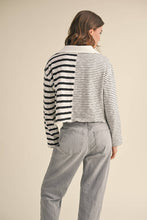 Load image into Gallery viewer, Perfect Pace Striped Knit Cropped Sweater
