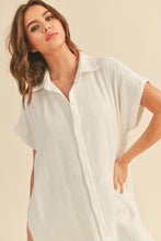 Load image into Gallery viewer, Simple Statement Gauze Midi Button Up Dress
