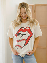 Load image into Gallery viewer, Rolling Stones Baseball  White Thrifted Graphic Tee
