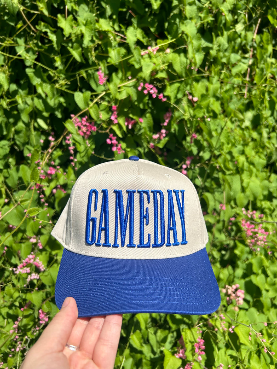 GAMEDAY Royal Blue Embroidered Trucker Hat