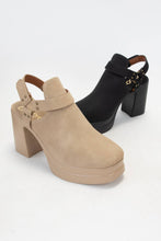 Load image into Gallery viewer, Palazzo Platform Harness Open Heel Booties
