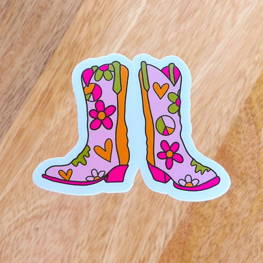 Cowgirl Boots Sticker