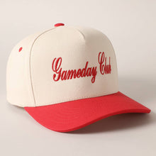 Load image into Gallery viewer, Gameday Club Embroidery Trucker Hat Red
