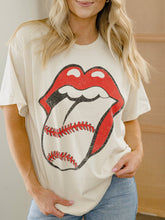 Load image into Gallery viewer, Rolling Stones Baseball  White Thrifted Graphic Tee
