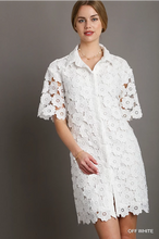 Load image into Gallery viewer, Nice To See You Floral Lace White Dress
