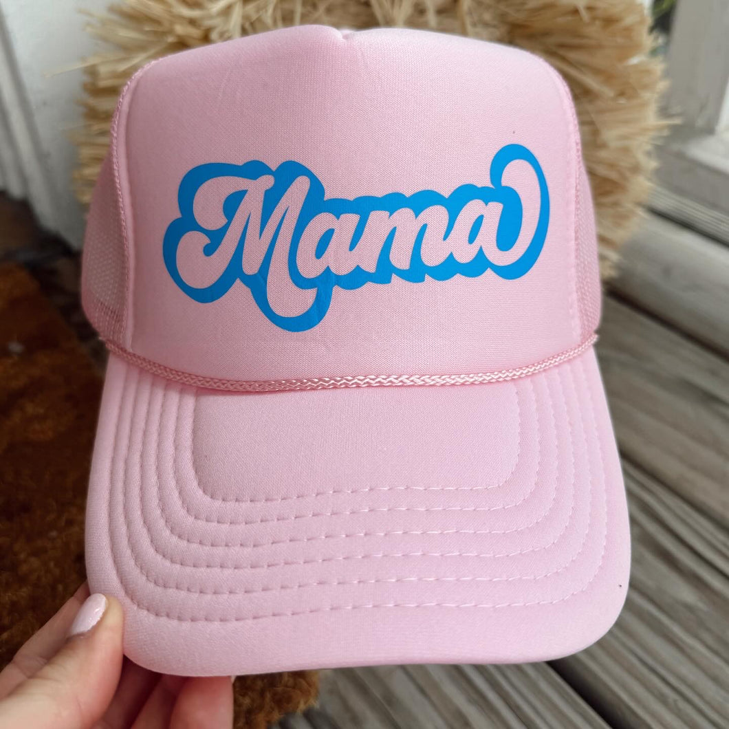 Mama Light Pink Trucker Hat