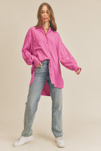 Load image into Gallery viewer, Wild Orchid Button Down Tunic
