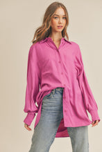 Load image into Gallery viewer, Wild Orchid Button Down Tunic
