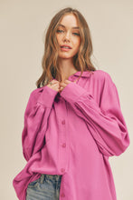 Load image into Gallery viewer, Wild Orchid Button Down Tunic
