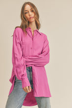 Load image into Gallery viewer, Wild Orchid Button Down Tunic
