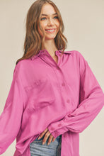 Load image into Gallery viewer, Wild Orchid Button Down Tunic
