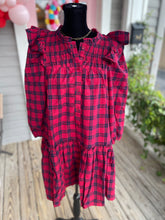 Load image into Gallery viewer, A Special Gift Plaid Ruffle Dress
