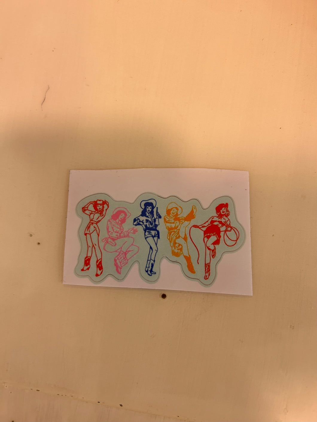 Colorful Cowgirl Sticker