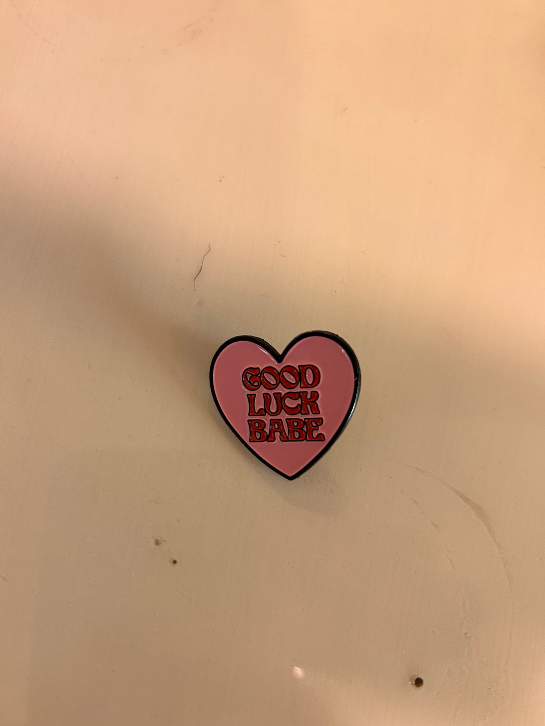 Good Luck Babe Pin