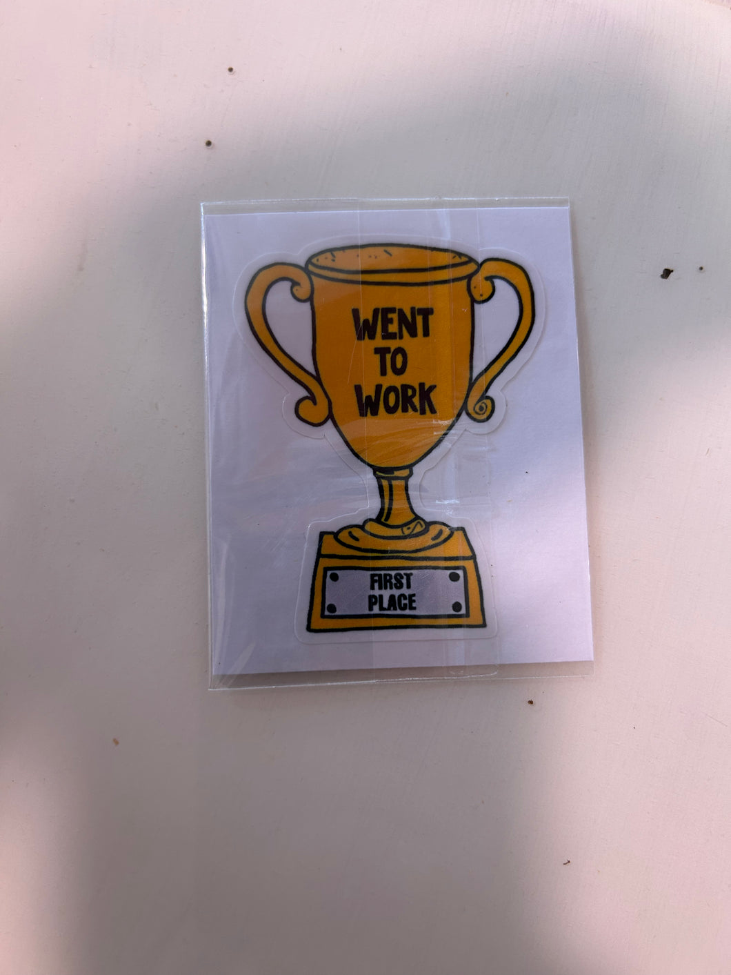 Work Trophy Sticker