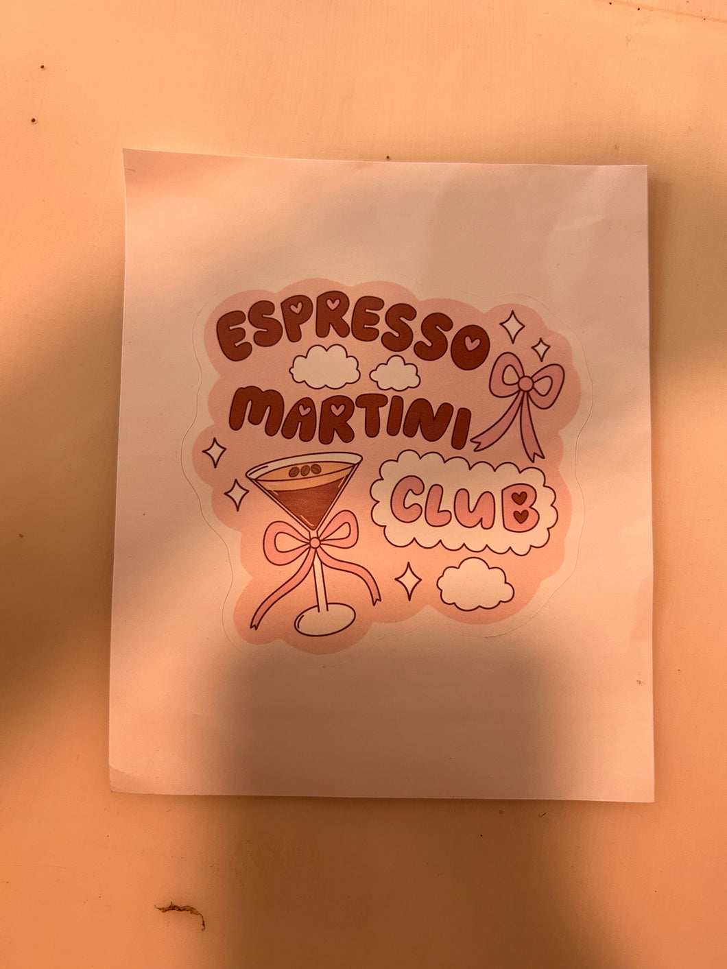 Espresson Martini Club Sticker