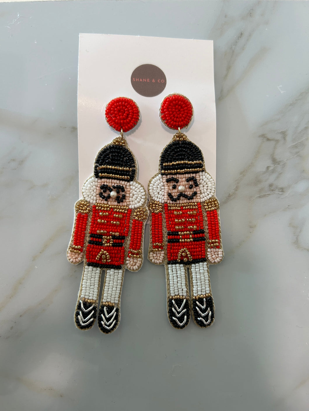 Beaded Nutcracker Earrings