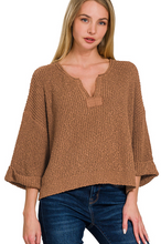 Load image into Gallery viewer, Gotta Have Camel Cuffed Sleeve Sweater
