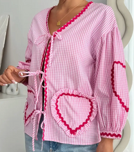 Load image into Gallery viewer, Heart On Your Sleeve Pink Top
