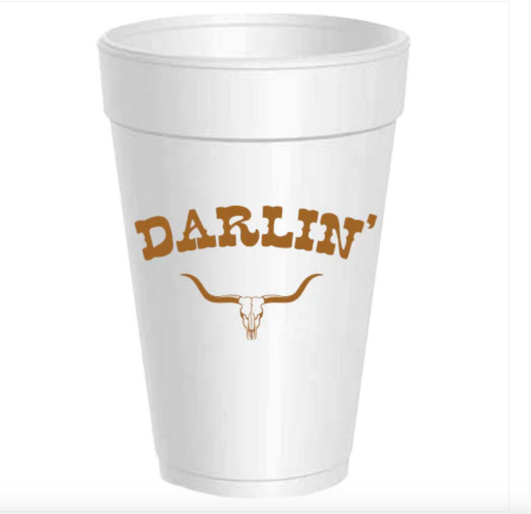 Darlin Styrofoam Cups 16oz. Set of 10