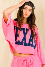 Load image into Gallery viewer, Hot Pink Texas Cropped Top
