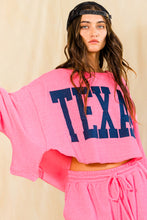 Load image into Gallery viewer, Hot Pink Texas Cropped Top
