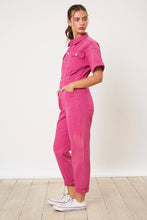 Load image into Gallery viewer, Dream Big Pink Utility Denim Jumpsuit
