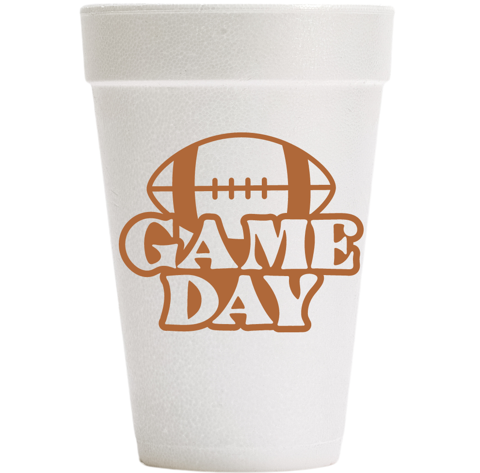 Game Day Styrofoam Cups