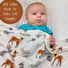 Load image into Gallery viewer, Oh Deer Baby Swaddle Blanket
