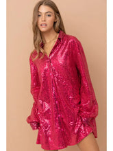 Load image into Gallery viewer, Glam Pink Sequin Dress
