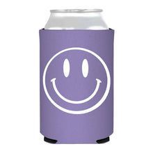 Load image into Gallery viewer, Smiley Face Purple Can Cooler
