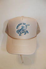 Load image into Gallery viewer, Cowboy Up Trucker Hat: Light Blue
