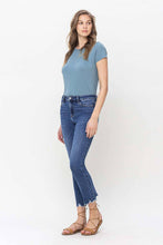 Load image into Gallery viewer, High Rise Crop Slim Straight Jean
