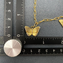 Load image into Gallery viewer, Butterfly Charm Gold Plated Necklace
