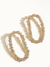 Load image into Gallery viewer, Statement CZ Hoop Earrings: Yellow Gold
