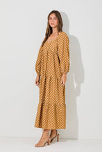 Load image into Gallery viewer, Caught Your Eye Brown Tiered Maxi Dress
