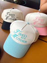 Load image into Gallery viewer, Tired As a Mother - Vintage Trucker Hat: Pink
