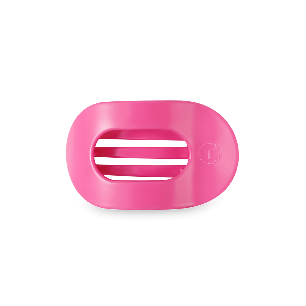 TELETIES - Round Flat Hair Clip | Small | Paradise Pink