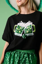 Load image into Gallery viewer, St. Patricks Sequin Cheers Top
