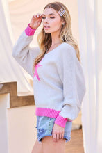 Load image into Gallery viewer, You Are A Star Pink Grey Sweater

