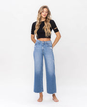 Load image into Gallery viewer, Restored High Rise Wide Leg Jeans- Vervet
